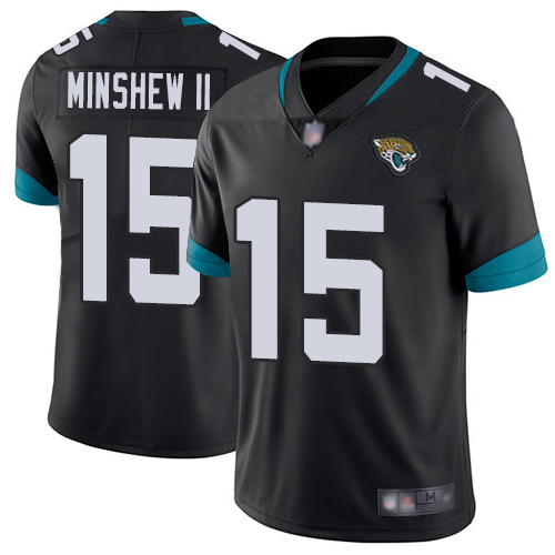Jacksonville Jaguars #15 Gardner Minshew II Black Team Color Youth Stitched NFL Vapor Untouchable Limited Jersey->youth nfl jersey->Youth Jersey